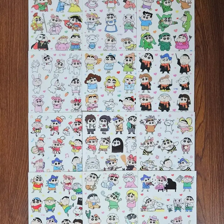 [BUNJANG] Crayon Shin-chan Character Sticker Set / 짱구는 못말려 캐릭터 인믹 무중복 밍고님 애니인스 다꾸스티커 띵 처분