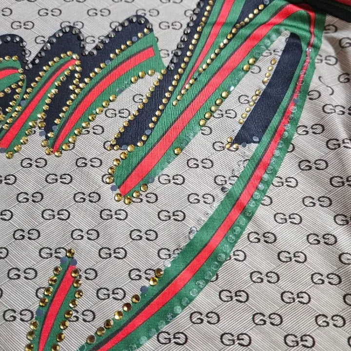 [BUNJANG] Gucci GG Pattern Short Sleeve T-Shirt Beige / GG 패턴 반팔 티셔츠 베이지 66
