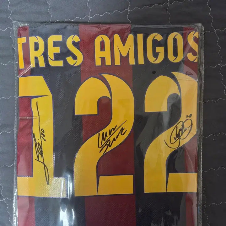 [BUNJANG] FC Barcelona 2014-2015 MSN (Messi, Suarez, Neymar) Authenticated Signed Jersey / 14-15 바르셀로나 MSN 메시 수아레즈 네이마르 아이콘즈 인증 사인