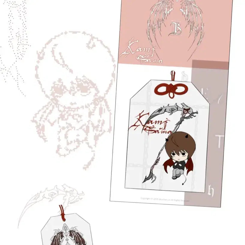 [BUNJANG] Death Note Light Yagami Omamori Charm / 우왓님 데스노트 라이토 오마모리 통판