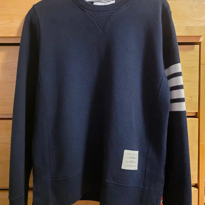 [BUNJANG] Thom Browne Diagonal Sweatshirt Navy / 톰브라운 사선 맨투맨 네이비 2