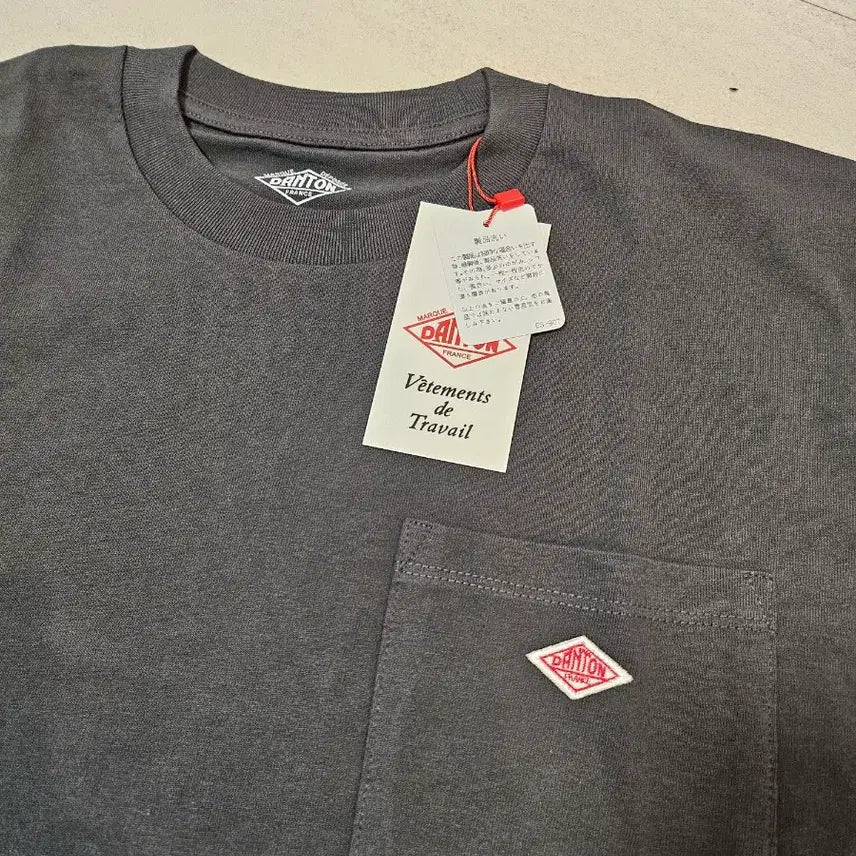 [BUNJANG] DANTON Charcoal Pocket T-Shirt Size S / [새상품] 단톤 반팔 S사이즈 차콜