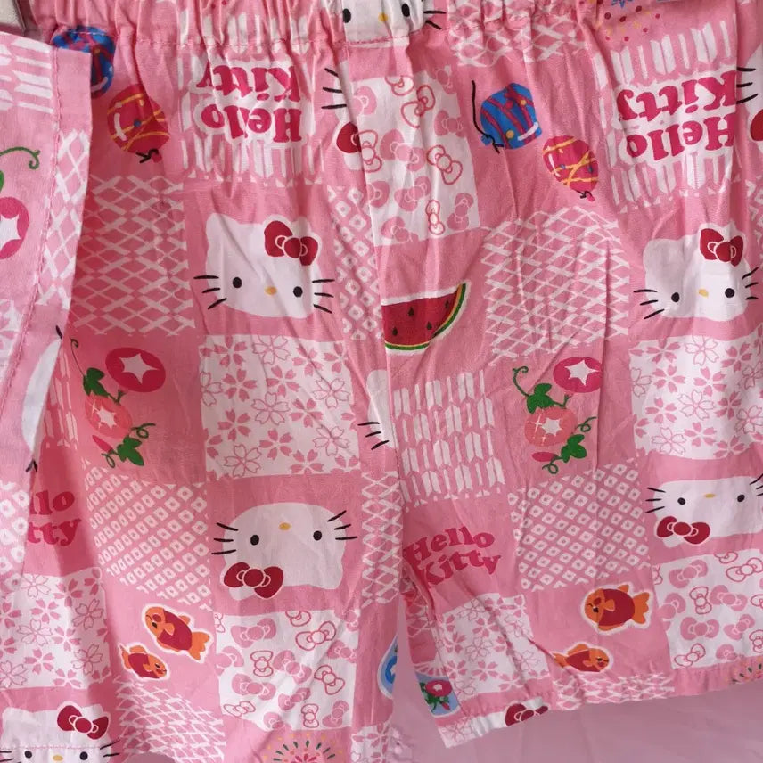[BUNJANG] Hello Kitty Pink Yukata Set Size 95-100 / 95-100헬로키티 핑크유카타 세트