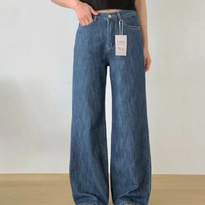 [BUNJANG] Semi-Wide Linen Pants / 세미와이드 린넨 팬츠 팝니다.