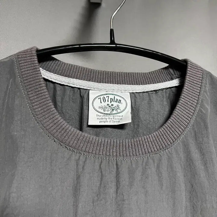 [BUNJANG] 707PLAN Woven Pullover Grey / 707PLAN 우븐 풀오버 그레이