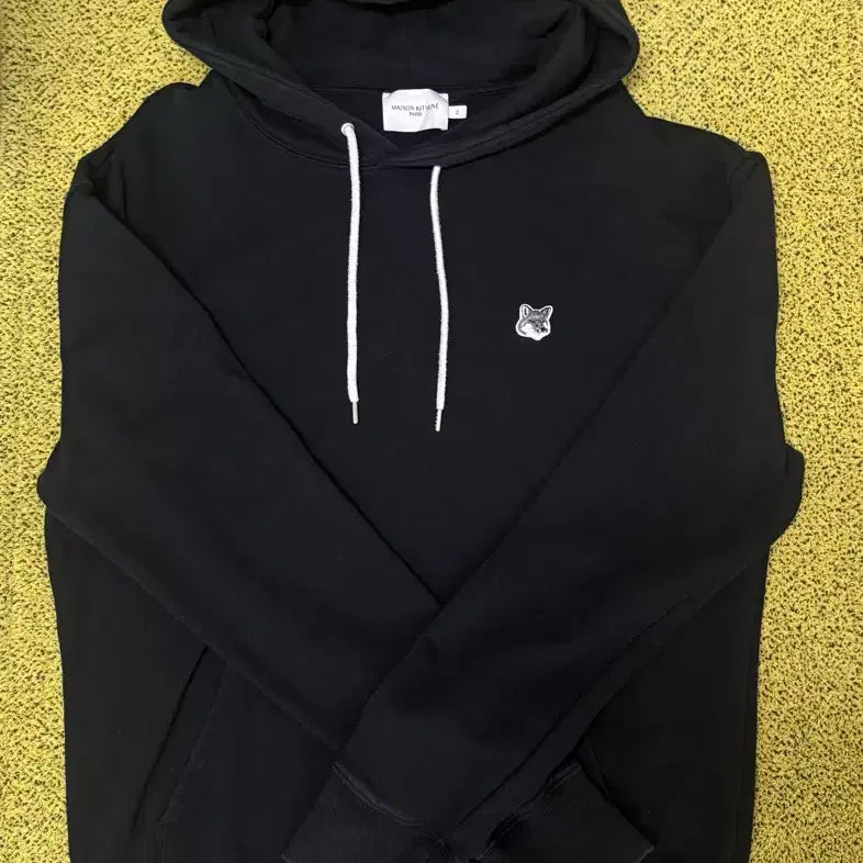 [BUNJANG] Maison Kitsuné Black Fox Head Patch Hoodie XL / 메종키츠네 블랙 폭스헤드 패치 후드티 XL