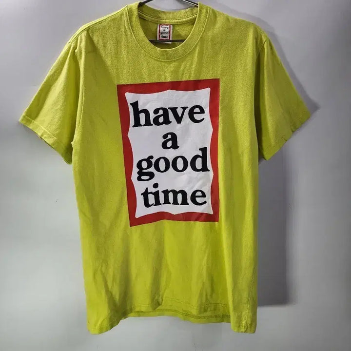 [BUNJANG] Have a Good Time Lime T-Shirt Size 2.5 / (s) 해브 어 굿 타임 라임 반팔티 2.5