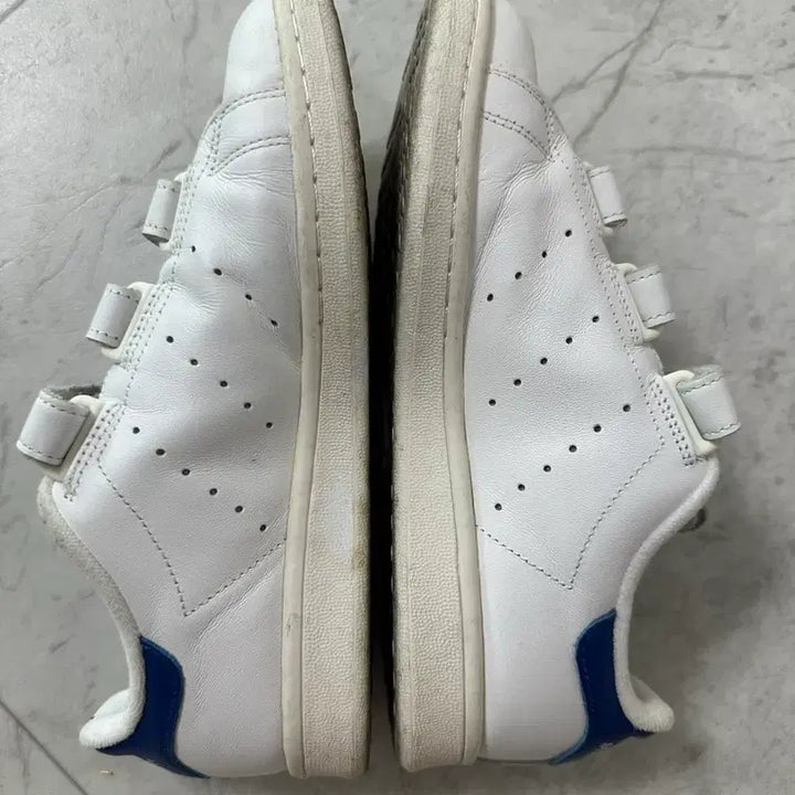 [BUNJANG] Adidas Stan Smith Velcro White Sneakers / 아디다스 스탠스미스 벨크로 흰색