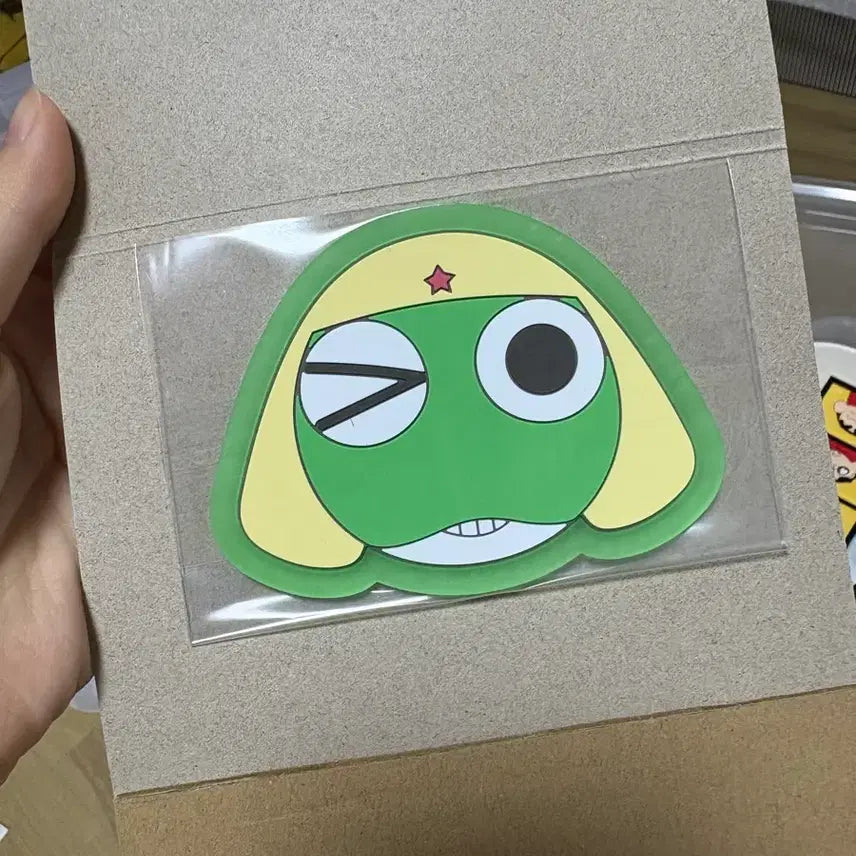 [BUNJANG] Sgt. Frog Keroro Clear Rubber Cup Coaster (Face Design) / 개구리 중사 케로로 클리어 러버 컵 코스터 얼굴