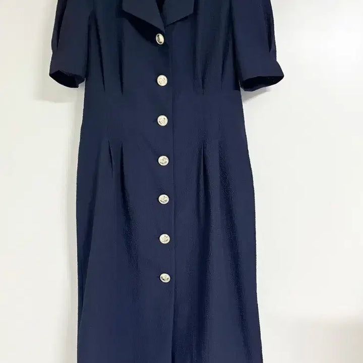 [BUNJANG] Maje Seersucker Midi Dress / maje 마쥬 시어서커 미디 원피스, 2(55~66)