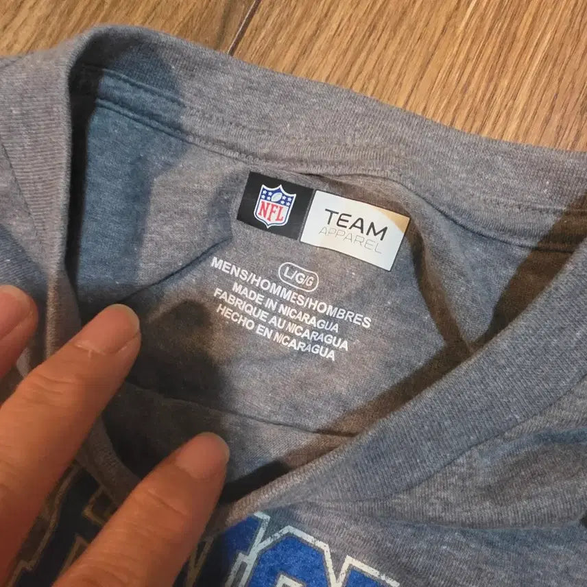 [BUNJANG] NFL American Football Team Cotton T-Shirt - Size L, New / NFL 미식축구팀 면 티셔츠 사이즈 L 새상품