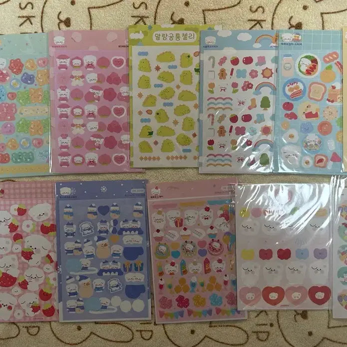 [BUNJANG] Seal Sticker Bundle Set (13 count) / 봉봉님 씰스티커 판매합니다