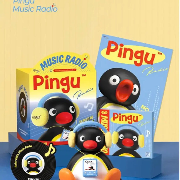 [BUNJANG] Pingu Wobbly Head Speaker Headphones / 핑구 흔들리는 헤드폰 스피커