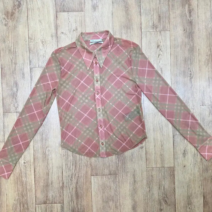 [BUNJANG] Urban Outfitters Mesh Check Pattern Shirt / 어반아웃피터스(Urban Outfitters) 메쉬셔츠 55-66