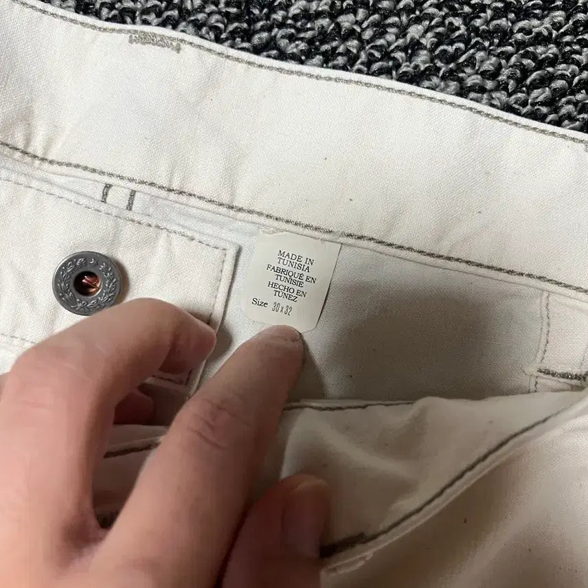 [BUNJANG] RRL Canvas Engineer Fit Carpenter Pants Beige / 더블알엘 rrl 캔버스 엔지니어핏 카펜터 30/32