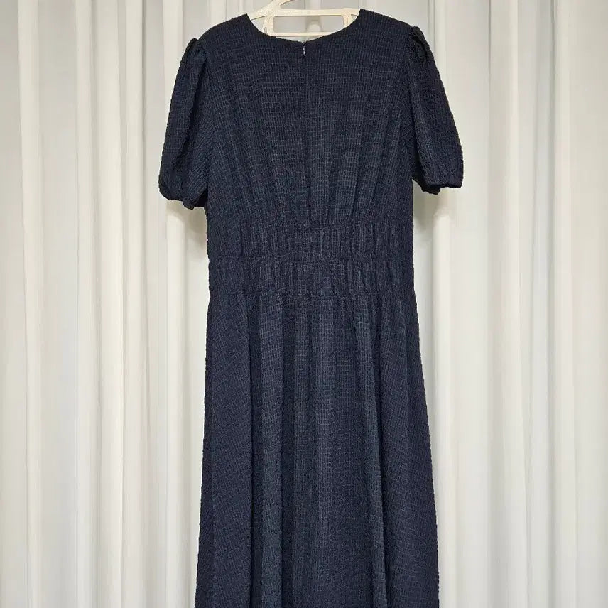 [BUNJANG] Seersucker Long Dress / 시어서커 롱원피스