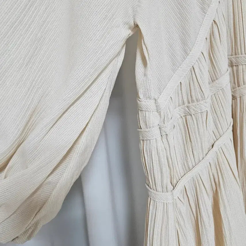 [BUNJANG] V-Neck Long Dress / 브이넥 롱원피스