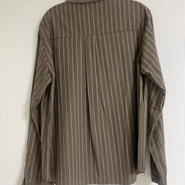 [BUNJANG] Brown Stripe Shirt / (새상품) 브라운 스프라이트 셔츠