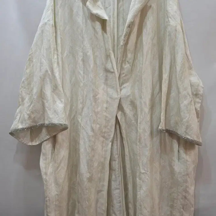 [BUNJANG] Fabiana Filippi Gold Thread Stripe Long Outer / (정품)파비아나 필리피 금사 스트라이프 롱 아우터