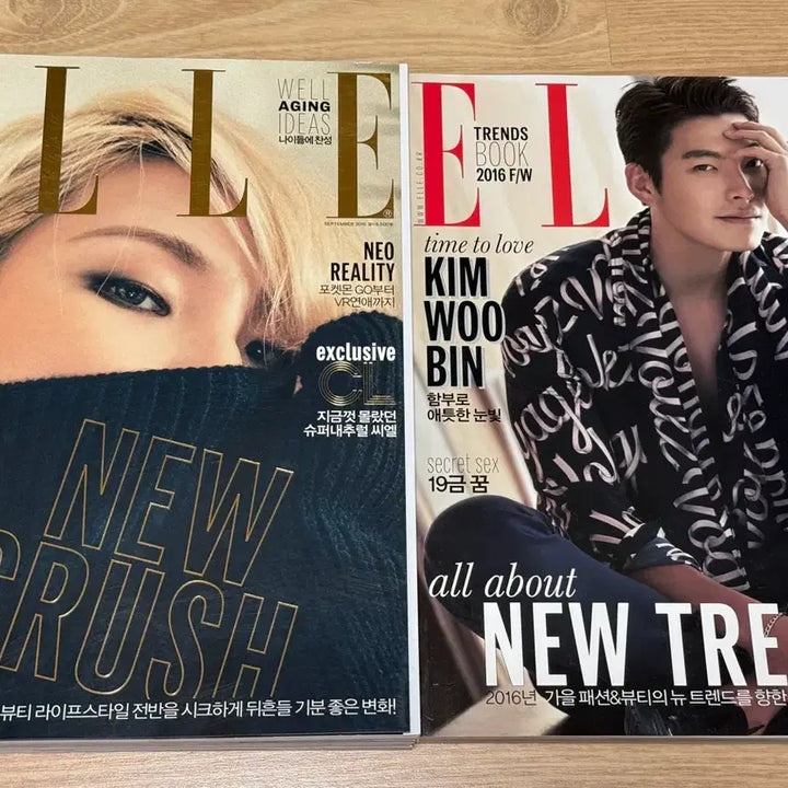 [BUNJANG] ELLE Magazine 2016 August &amp; September Issues Bundle Set (G-Dragon Feature) / 지드래곤 엘르 잡지 (2016 8월,9월호) 일괄 판매