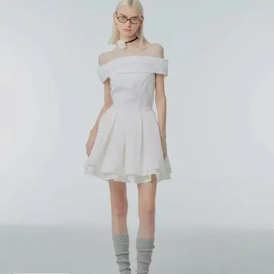 [BUNJANG] Instant Funk Off-Shoulder Mini Dress / 인스턴트펑크