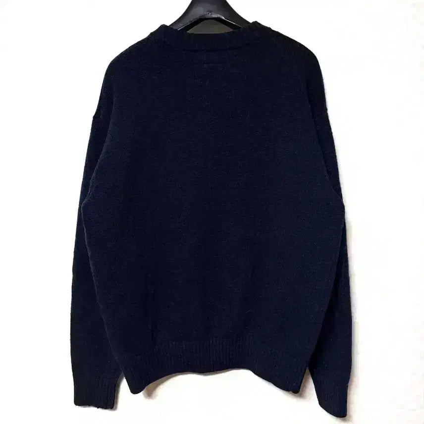 [BUNJANG] Lee Wool Knit Big Logo Sweater Navy / [M,95]Lee 울 니트 빅로고 스웨터 곤색