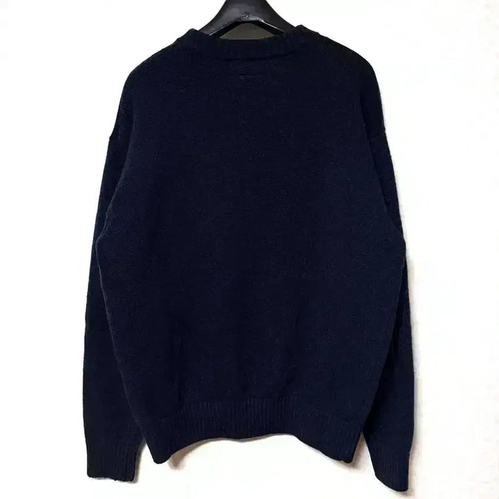 [BUNJANG] Lee Wool Knit Big Logo Sweater Navy / [M,95]Lee 울 니트 빅로고 스웨터 곤색