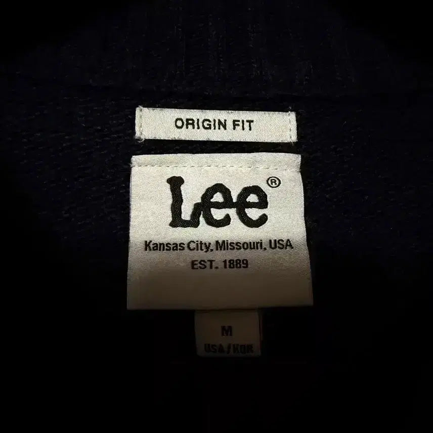[BUNJANG] Lee Wool Knit Big Logo Sweater Navy / [M,95]Lee 울 니트 빅로고 스웨터 곤색