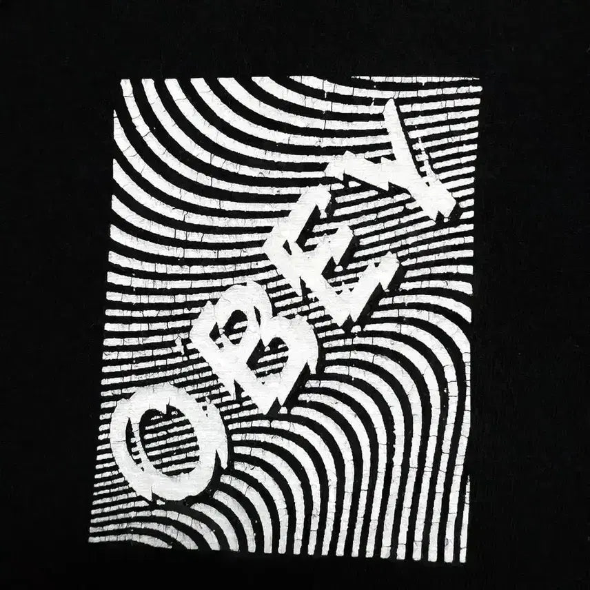 [BUNJANG] Obey Graphic T-Shirt Black (S) / [S,90] 오베이 obey 그래픽 반팔티 블랙