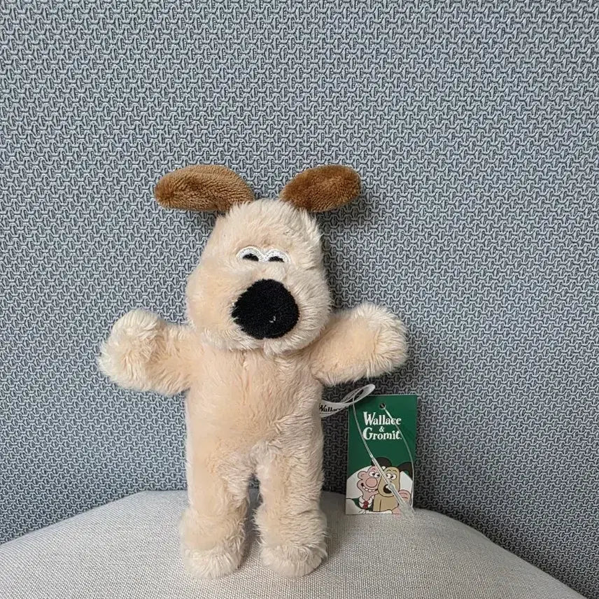 [BUNJANG] Wallace &amp; Gromit Dog Mini Keyring Plush 12cm / 새상품) 월레스와 그로밋 강아지 미니 키링인형 12cm