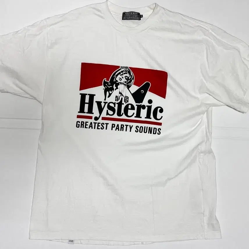[BUNJANG] Hysteric Glamour Greatest Party Sound T-Shirt White XL / XL) 히스테릭 글래머 그레이티스트 파티 사운드 티셔츠 화이트
