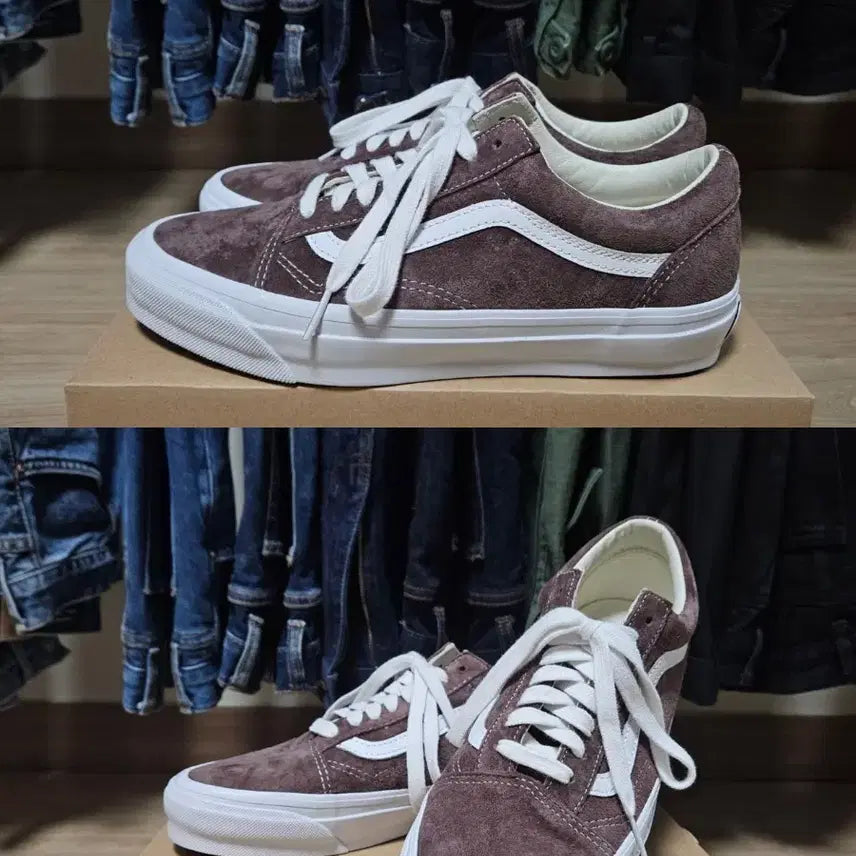 [BUNJANG] Vans Premium Old Skool Pig Suede Brown / 반스 프리미엄 올드스쿨 피그 스웨이드 브라운 260 새상품