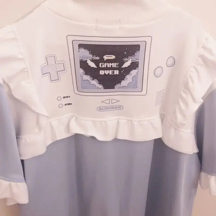 [BUNJANG] ACDC RAG Game Over Frill Short Sleeve Jersey / acdc rag 게임 오버 프릴 반팔 져지 서브컬쳐 섭컬