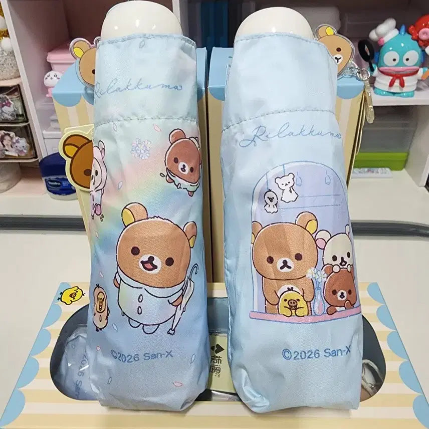 [BUNJANG] Rilakkuma Character Umbrella Hat / (새상품 정품)리락쿠마 캐릭터 우양산