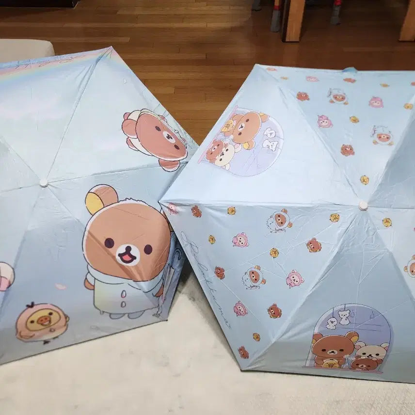 [BUNJANG] Rilakkuma Character Umbrella Hat / (새상품 정품)리락쿠마 캐릭터 우양산