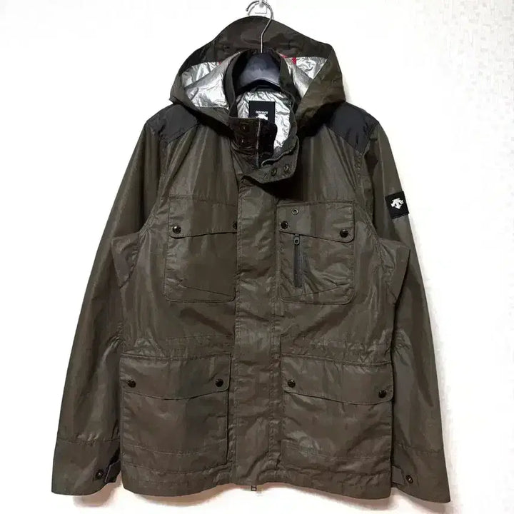 [BUNJANG] Descente Windbreaker Zip-Up Woven Jacket (Khaki, L) / [L,100]데상트 바람막이 집업 우븐 자켓 카키