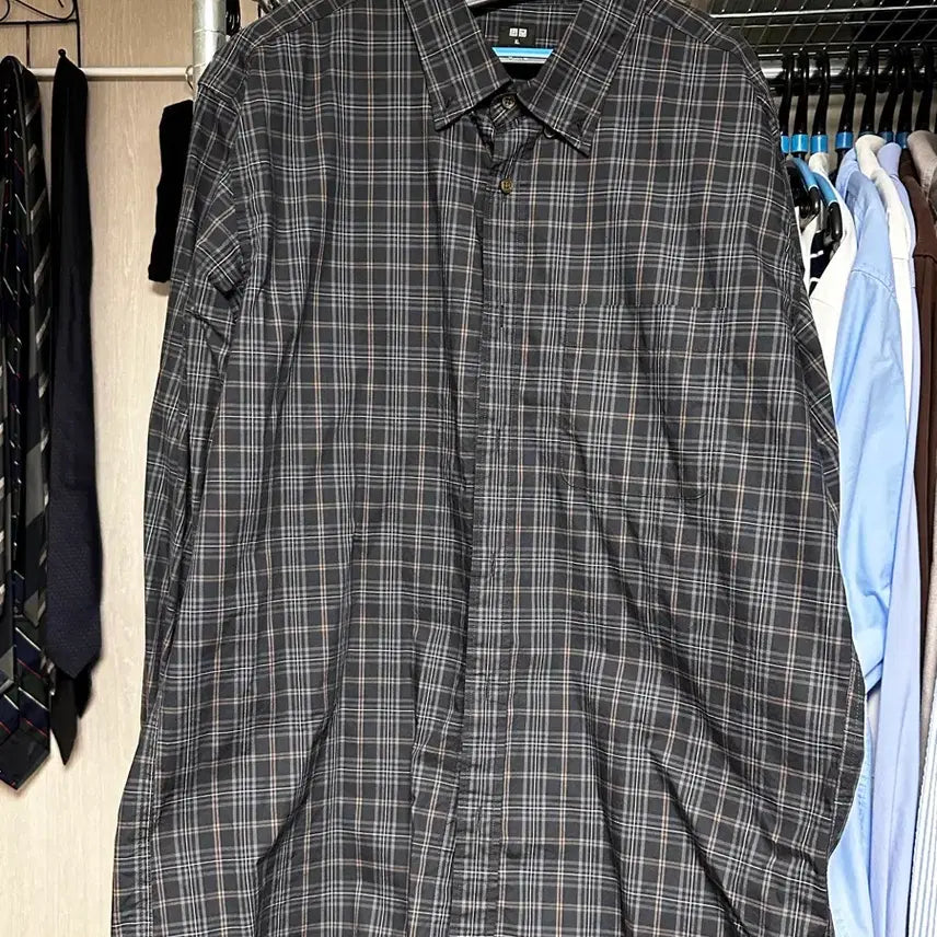 [SOLD OUT] 유니클로 체크셔츠 xl