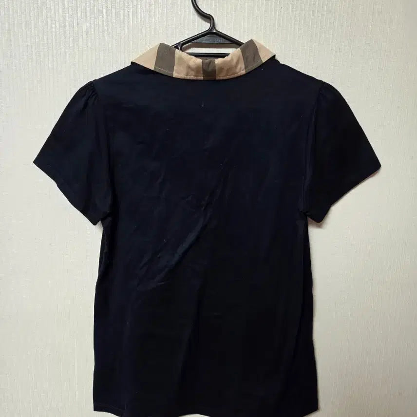 [BUNJANG] Daks Check Collar Short Sleeve Polo Shirt / 닥스 체크 카라 반팔 카라티 165