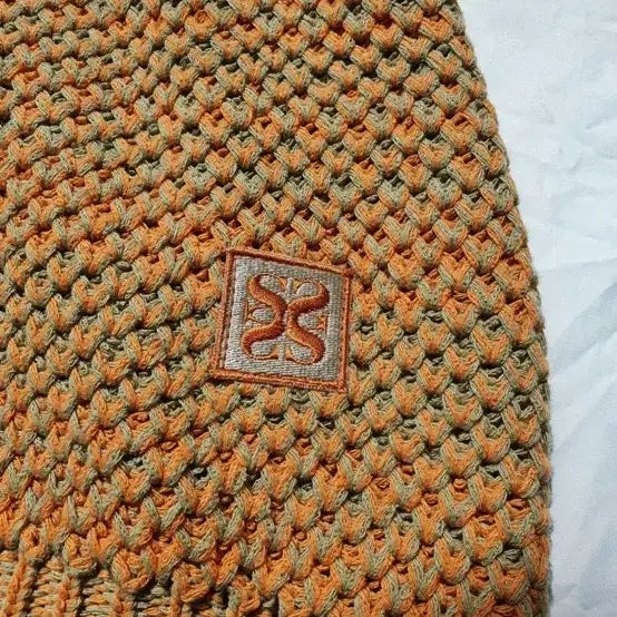 [BUNJANG] Setter Natural Mesh Knit Vest L Orange / [새상품] 세터 네츄럴 메쉬 니트 베스트 L 오렌지 메시 브이넥 조끼
