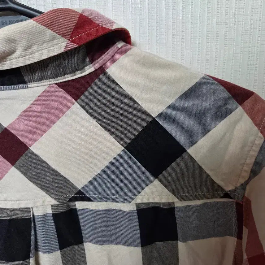 [BUNJANG] Daks Check Short Sleeve Shirt 165 / 닥스 체크 반팔 셔츠 165
