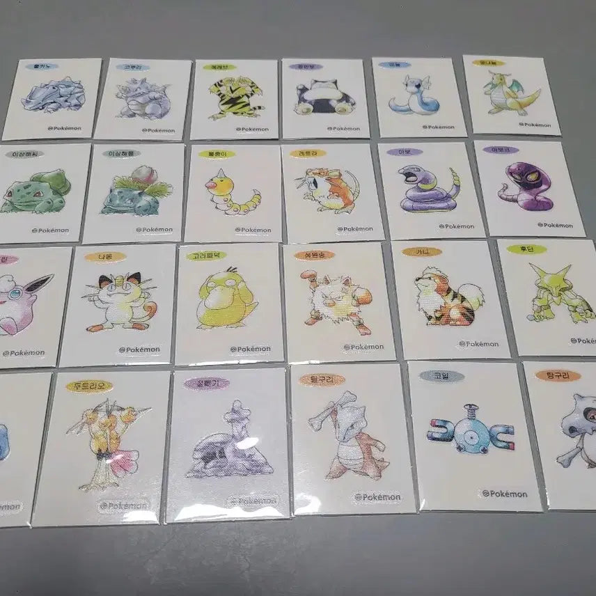 [BUNJANG] Pokemon 30th Anniversary Artwork Bread Tag Stickers Bundle Set / 포켓몬 30주년 아트워크 띠부씰 판매