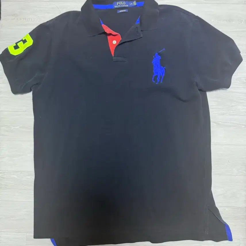 [BUNJANG] Polo Ralph Lauren Big Pony Pique Polo Shirt Black / 폴로 빅포니 카라티 검정