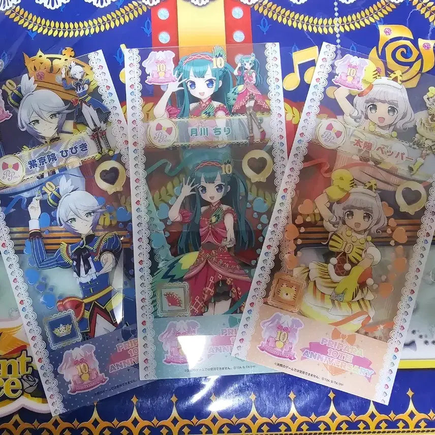 [BUNJANG] Pre-Para Pretty Ticket Clear Card Set (Hibiki, Mint Pepper) / 대 프리파라 전 프리티켓 풍 클리어 카드 그레이 히비키 민트 페퍼 판매