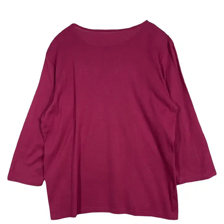 [BUNJANG] NOA Purple Cotton Long Sleeve Loose Fit T-Shirt [L] / NOA 와인 루즈핏 퍼플 긴팔 티 [L] 코튼 100%