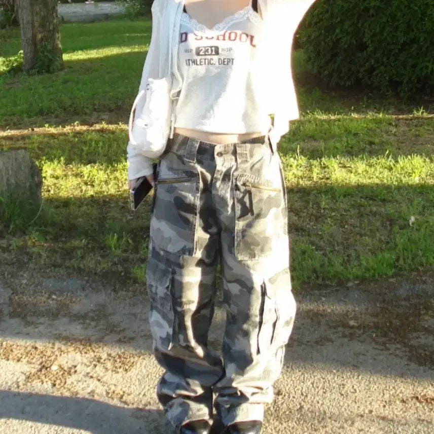 [BUNJANG] Our Cabinet Camo Pants (M) / 아워캐비넷 카모 팬츠 (M)