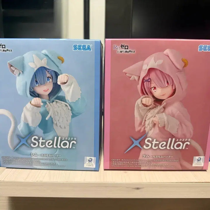 [BUNJANG] SEGA Re:Zero Ram/Rem Mofumofu Pack Figure Set (Sealed) / (미개봉)SEGA 리제로 람,렘 xstellar 피규어 세트