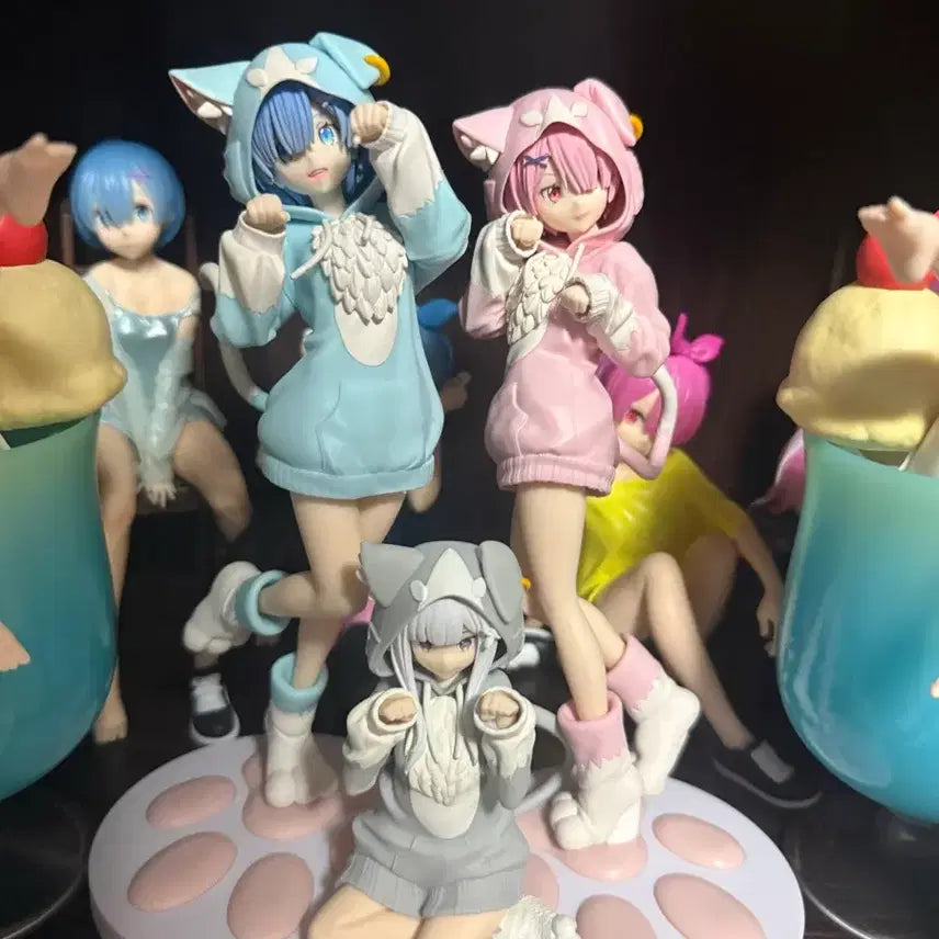 [BUNJANG] SEGA Re:Zero Ram/Rem Mofumofu Pack Figure Set (Sealed) / (미개봉)SEGA 리제로 람,렘 xstellar 피규어 세트