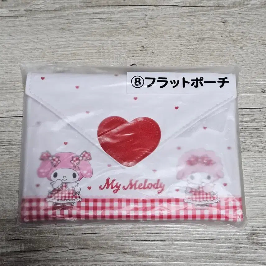 [BUNJANG] Sanrio My Melody &amp; My Sweet Piano Kuuji Flat Pouch (Sealed) / 최종가격, 미개봉)마이멜로디&amp;마이스윗피아노 쿠지 플랫 파우치