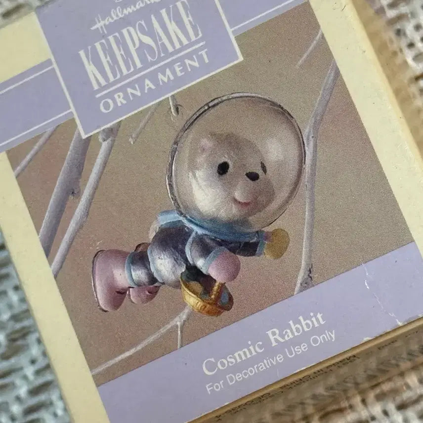 [BUNJANG] Vintage Hallmark Astronaut Bunny Ornament / 빈티지) 홀마크 우주복토끼 오너먼트