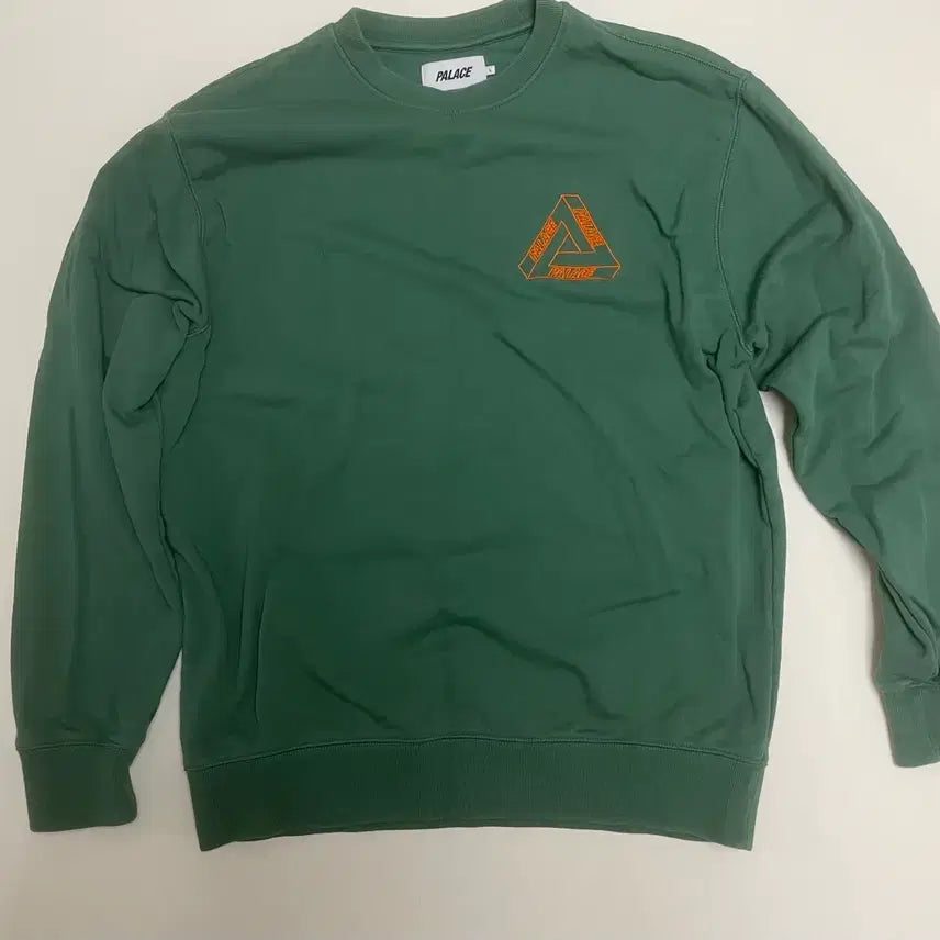 [BUNJANG] Palace Outliner Crewneck Green L / 팔라스 맨투맨 그린 L사이즈